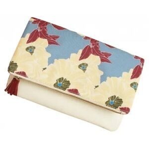 Rachel Pally Leather Fold Over Clutch